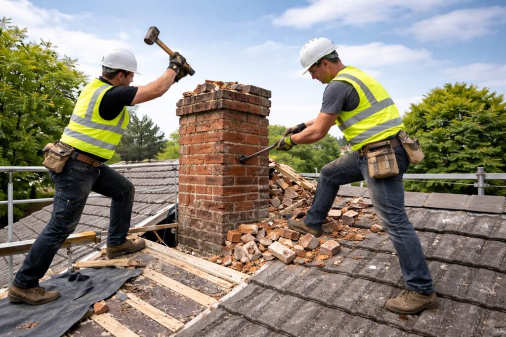 schoorsteen verwijderen 1